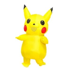 Inflatable Costume Pikachu Mascot Outfit for Halloween Cosplay Party